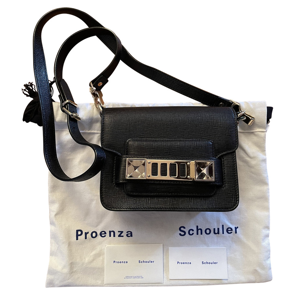 Proenza Schouler PS 11 aus Leder in Schwarz