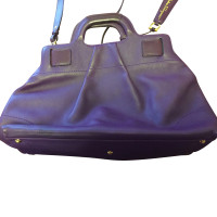 Salvatore Ferragamo Handbag Leather in Violet