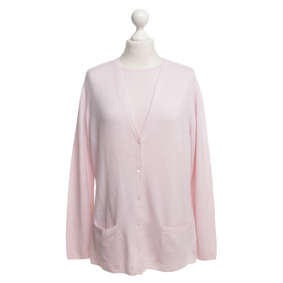 Repeat Cashmere Twinset in roze