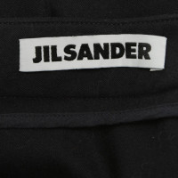 Jil Sander pantaloni di lana in blu scuro