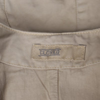 Closed Vest Cotton in Beige