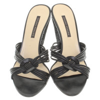 Pollini Wedge Sandals in zwart