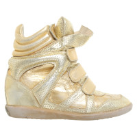 Isabel Marant Sneaker in Pelle in Oro