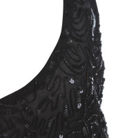 Ella Singh Top con paillettes nero 