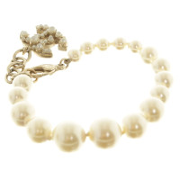 Chanel Bracelet de perles en blanc