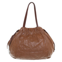 Prada Handbag Leather in Brown