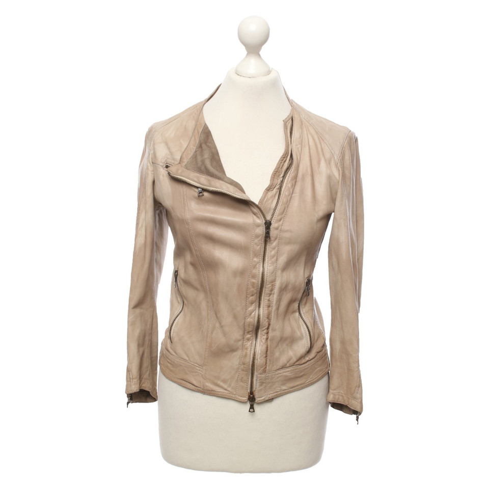 Drome Jacket/Coat Leather in Beige