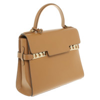 Delvaux Handbag "Tempête" made of leather in brown