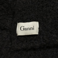 Ganni Sjaal in Zwart