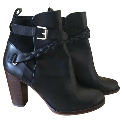 Massimo Dutti Ankle boots Leather in Black