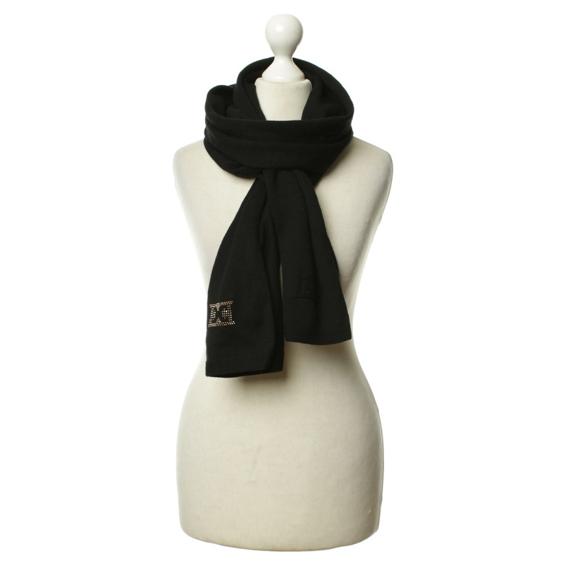 Escada Knitting scarf in black