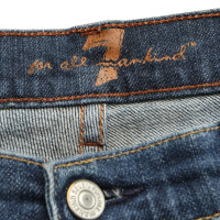 7 For All Mankind Jeans évasées en moyenne bleu