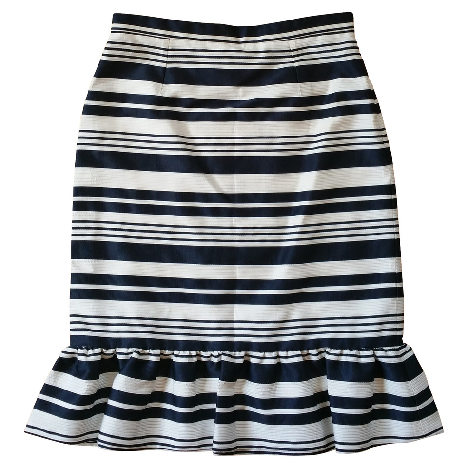 Red Valentino Striped skirt with flounces