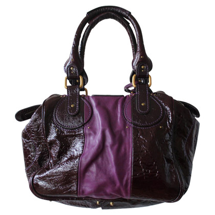 Chloé Tote Bag aus Lackleder in Violett