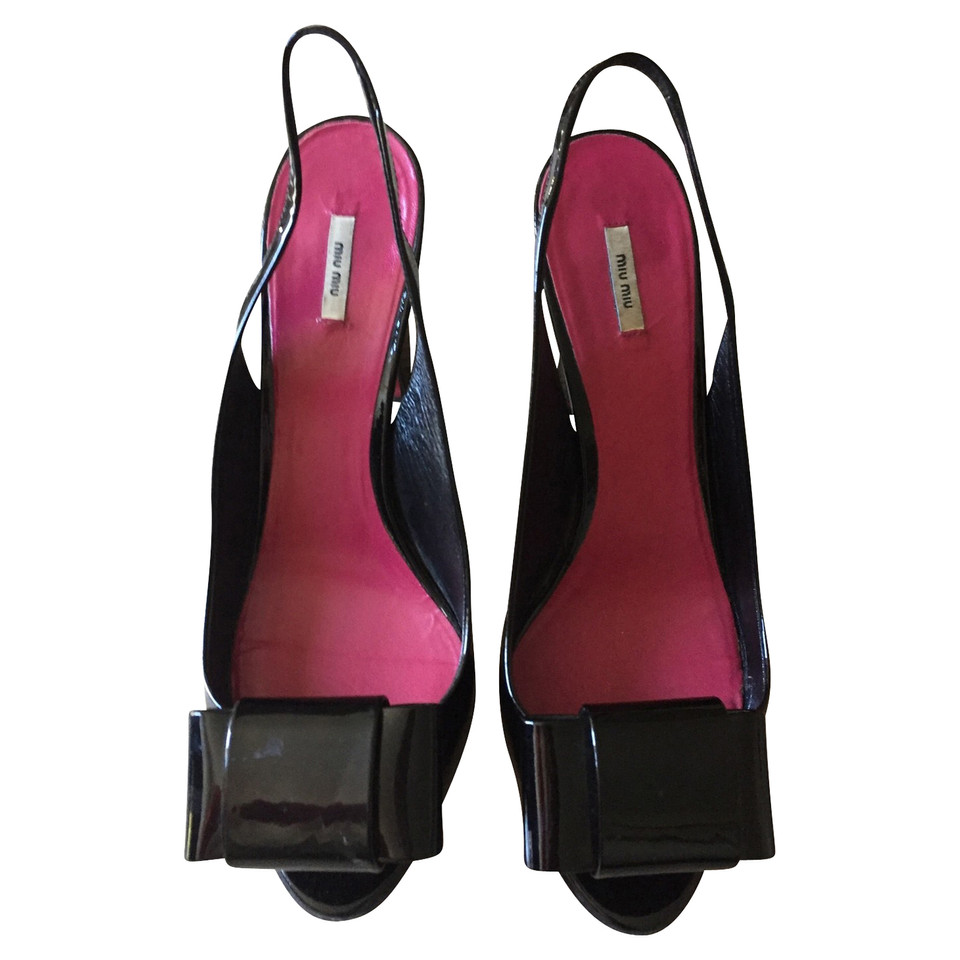 Miu Miu Sandals of patent leather