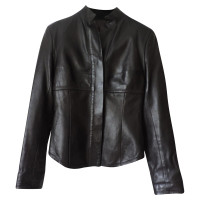 Narciso Rodriguez Jacket/Coat Leather in Brown