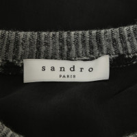 Sandro Pullover in Schwarz/Weiß
