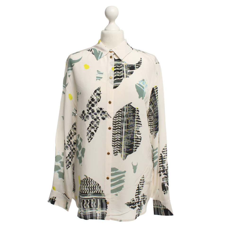 Lala Berlin Silk blouse with patterns
