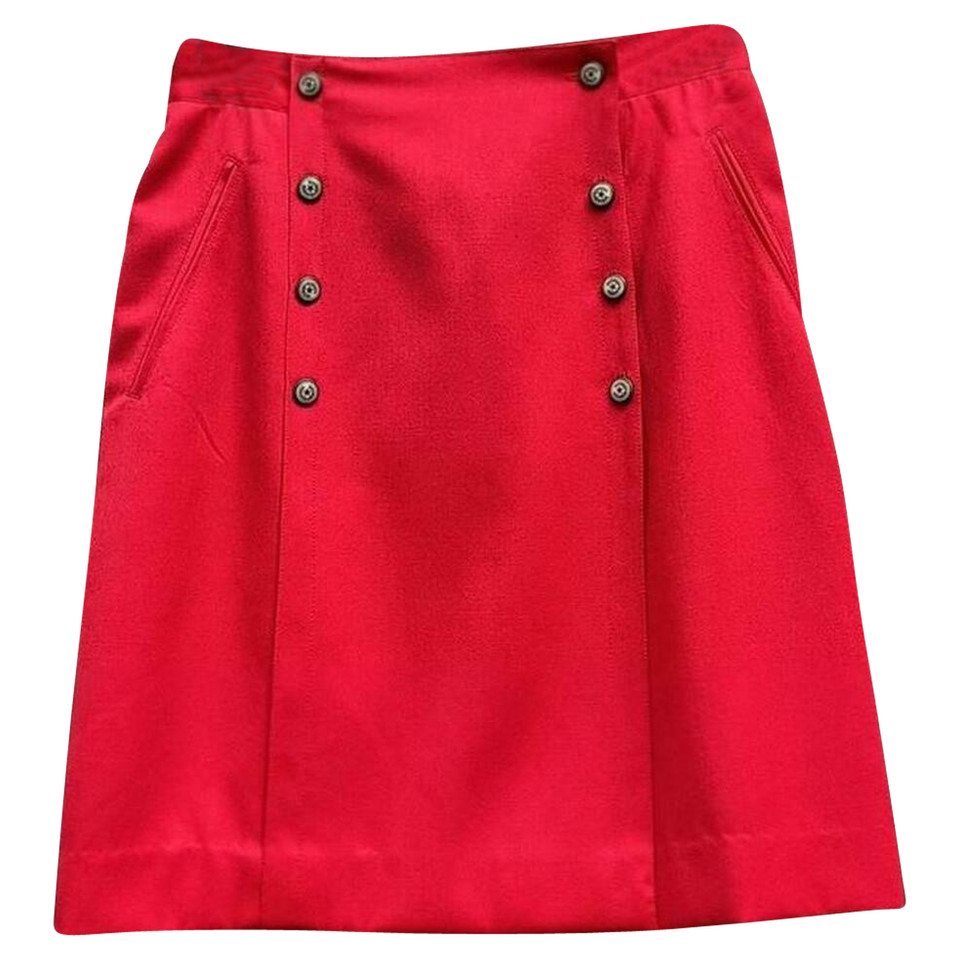 Les Copains Skirt Wool in Red