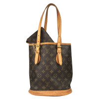 Louis Vuitton Bucket Bag en Toile en Marron