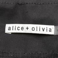 Alice + Olivia Pantalon en cuir noir