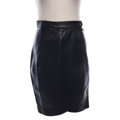 Bash Skirt Leather in Black