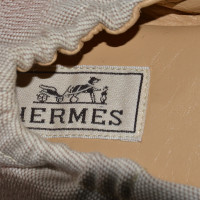 Hermès canvas ballet shoes