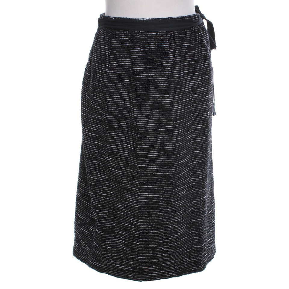Humanoid Wrap skirt with striped pattern