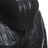 Patrizia Pepe Leather jacket in black