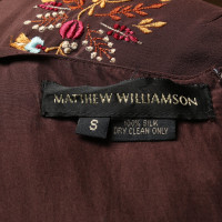 Matthew Williamson Kleid aus Seide in Braun