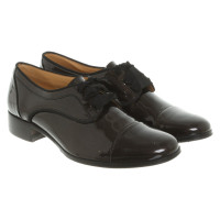 Lanvin Scarpe stringate in Pelle verniciata in Nero