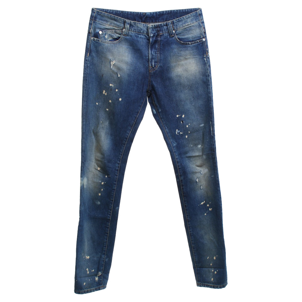 Alexander McQueen Jeans im Used-Look