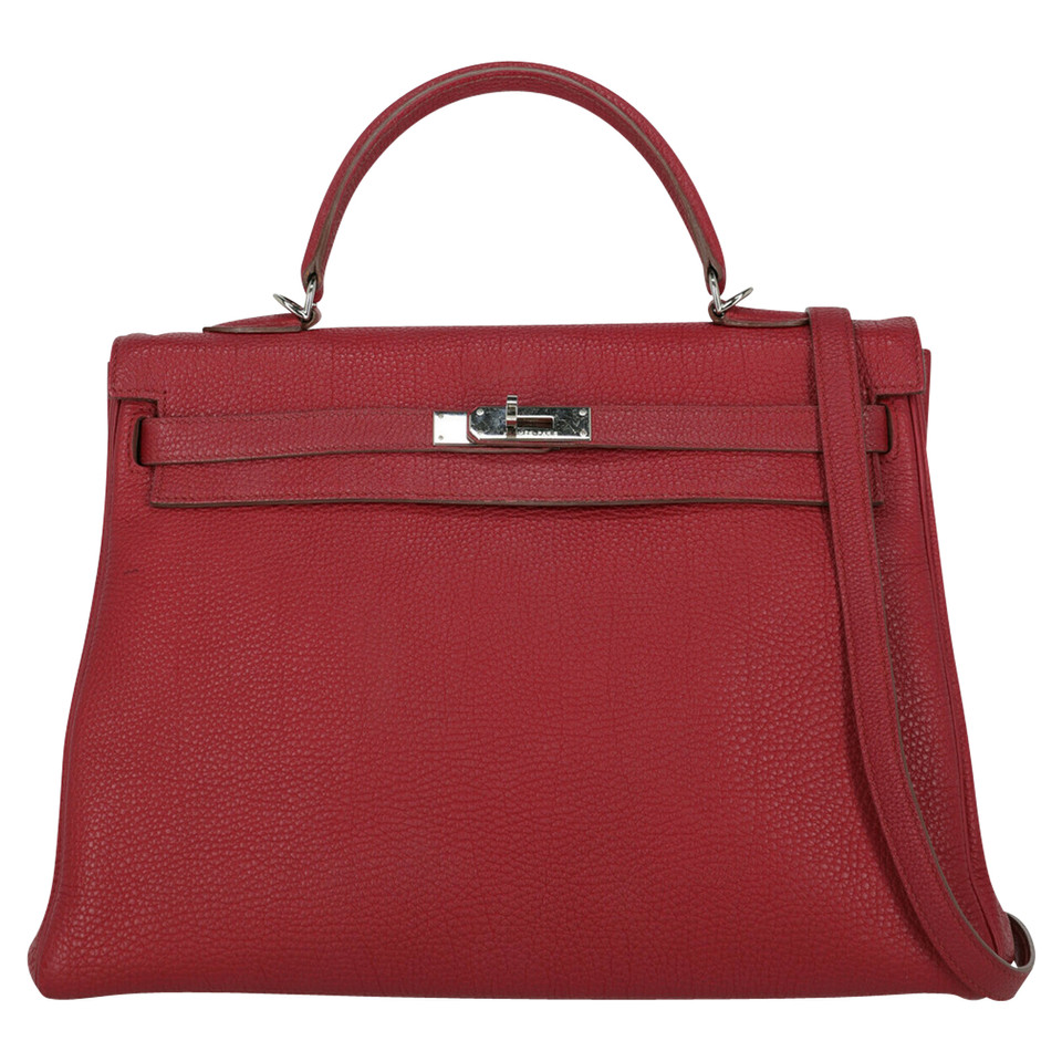 Hermès Kelly Bag 35 en Cuir en Rouge