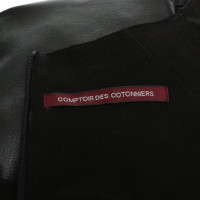Comptoir Des Cotonniers Kleid aus Leder in Schwarz