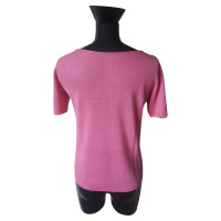 Prada Kurzarm-Pullover in Pink