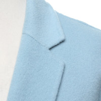 Hugo Boss Giacca/Cappotto in Pelle scamosciata in Blu