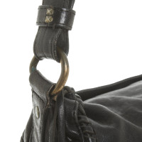 Rika Handtasche aus Leder in Schwarz