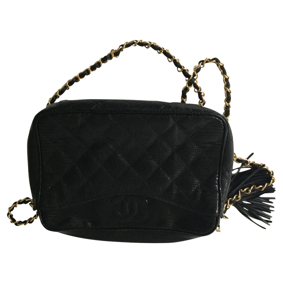 Chanel Sac à bandoulière en Cuir en Noir