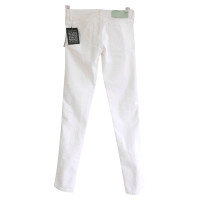 Off White Jeans Cotton in White