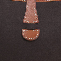 Hermès "Evelyne bag" from Brown felt