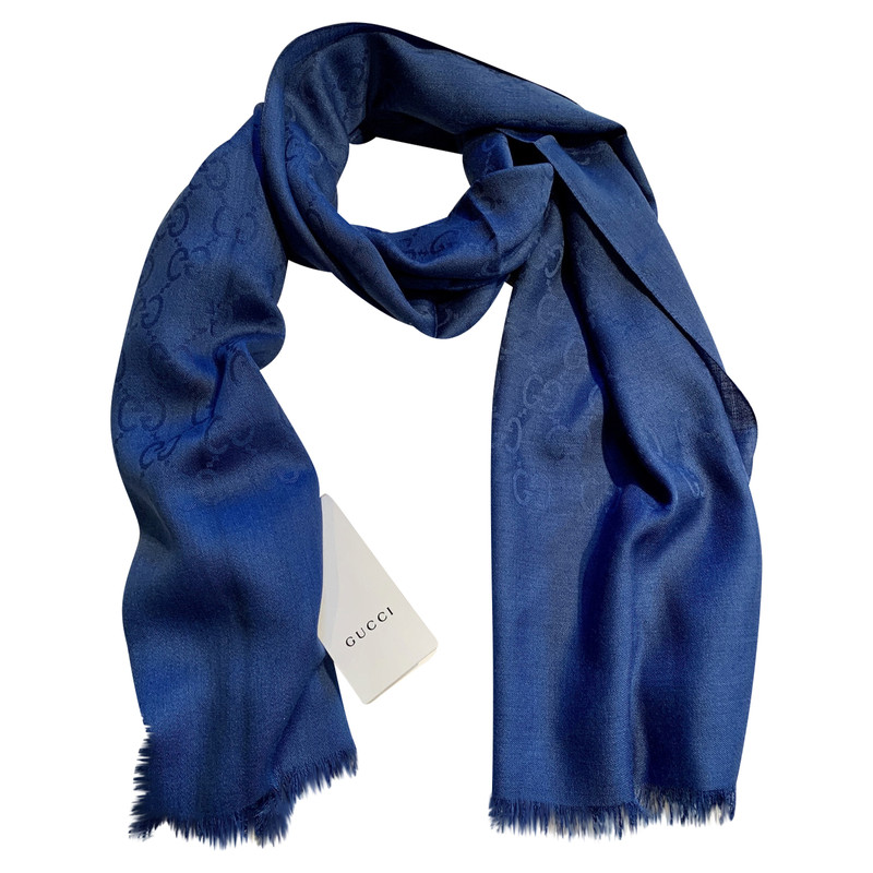 blue gucci scarf