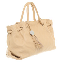 Furla Borsa a mano in pelle beige