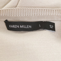 Karen Millen Kurzarm-Pullover in Beige