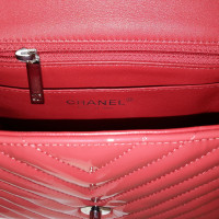 Chanel Classic Flap Bag Extra Mini Leer in Rood