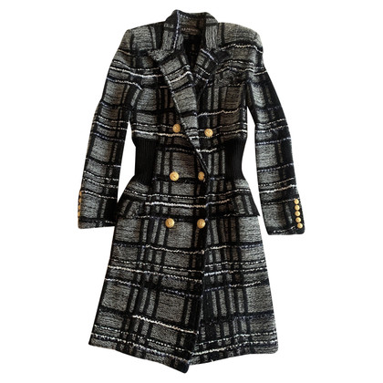 Balmain Jacket/Coat Wool in Grey