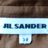 Jil Sander camicetta di seta trasparente