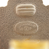 Chanel Boucles d'oreilles clip couleur argent