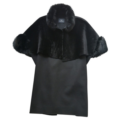 Giorgio Armani Jacket/Coat Cashmere in Black