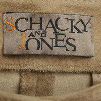 Andere merken Schacky en Jones - lederen broek in beige