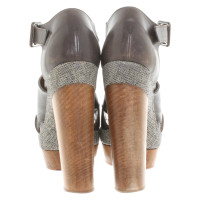 Marni Pumps/Peeptoes Leather in Taupe
